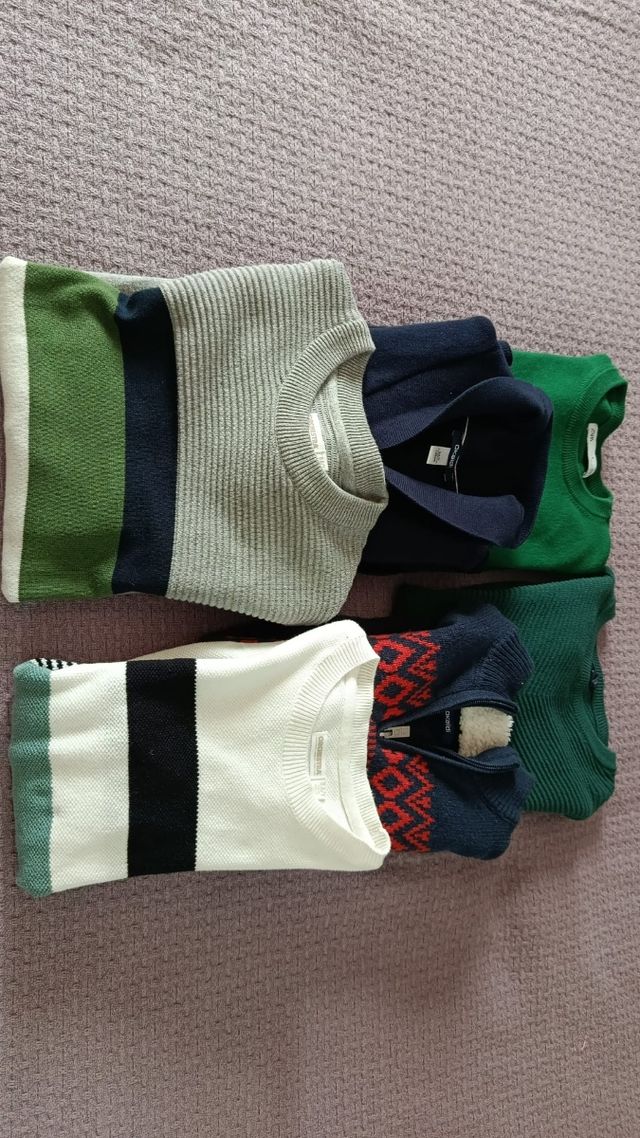 Lote 4 jerséis niño 8 años