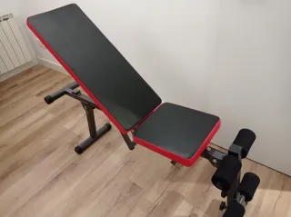 Banco de pesas reclinable REGALO mancuernas 

