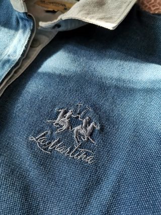 Polo La Martina donna manica corta paillettes