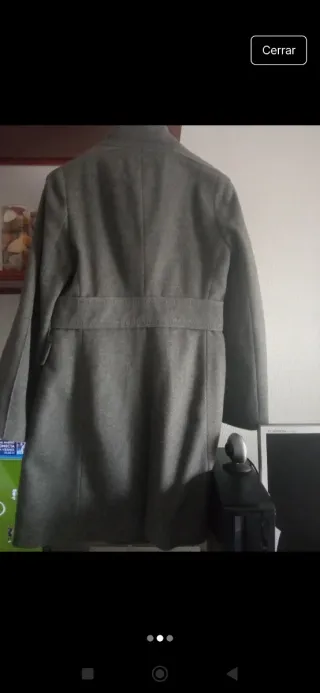 Abrigo de lana gris