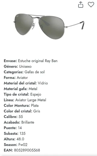 Gafas de sol Ray-Ban Unisex