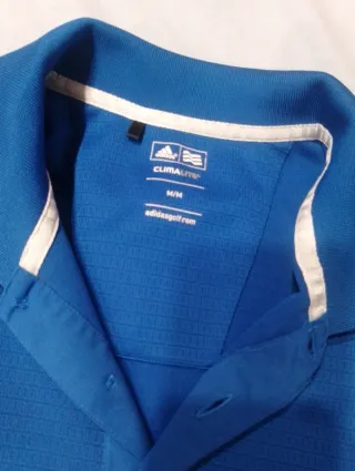 Polo Adidas manga corta azul