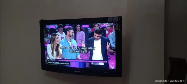 TV Panasonic de 32 pulgadas con TDT externo.