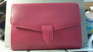 Cartera de piel Salvador Bachiller color granate