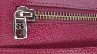 Cartera de piel Salvador Bachiller color granate