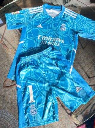 Conjunto INFANTIL Fútbol Adidas Azul y Blanco
