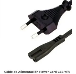 Cable de Alimentación CEE 7/16 Nuevo