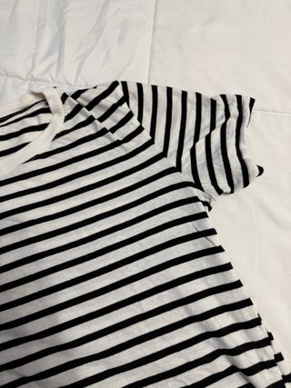 Camiseta Zara Rayas Marinero Manga Corta