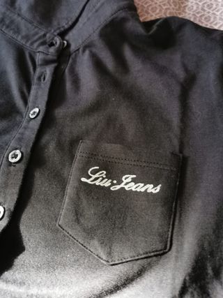 Polo LIU Jeans donna nero