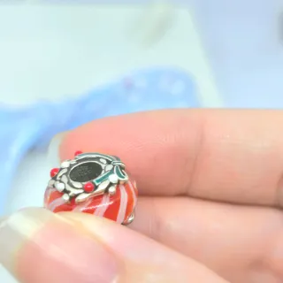 CHARM NAVIDAD MURANO CARAMELO