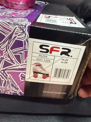 Patines SFR Vision blancos y rosas