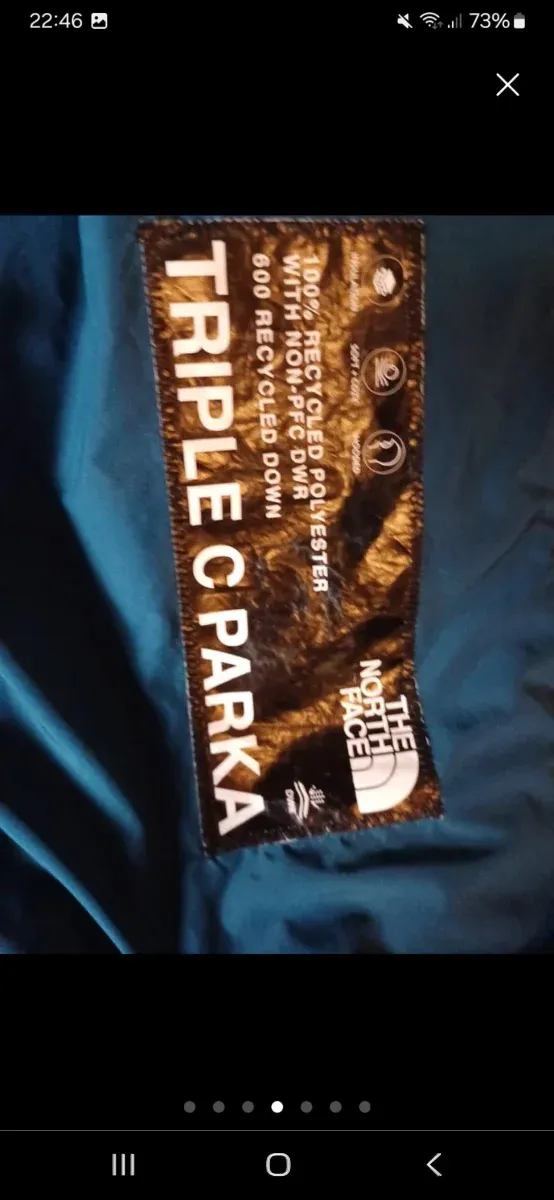 Plumas largo The North Face azul