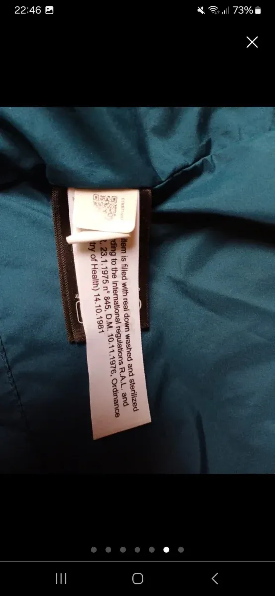 Plumas largo The North Face azul