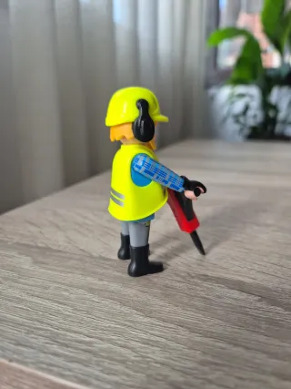 Playmobil obrero con martillo neumático