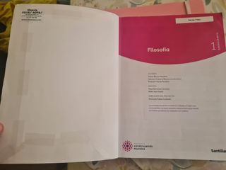 Libro Filosofía 1° bachillerato