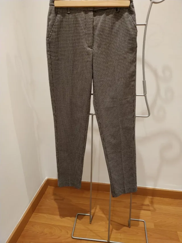 Pantalón estampado cuadro vichy