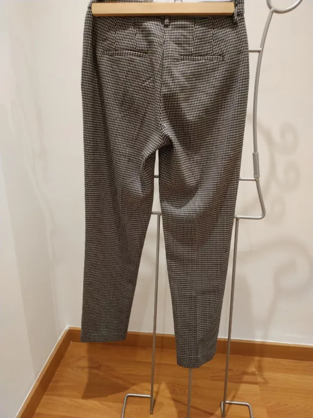 Pantalón estampado cuadro vichy