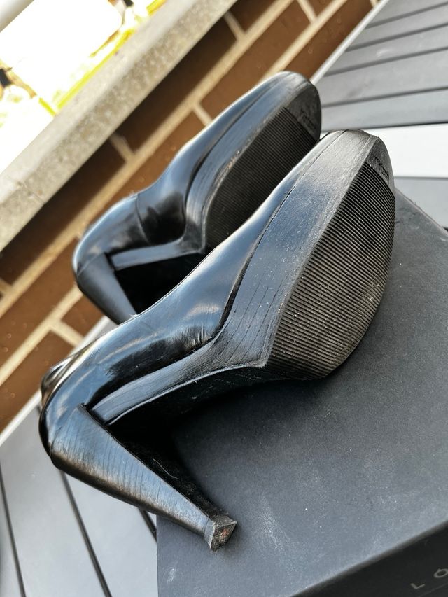 Zapatos de tacón Pura López negros talla 39/40