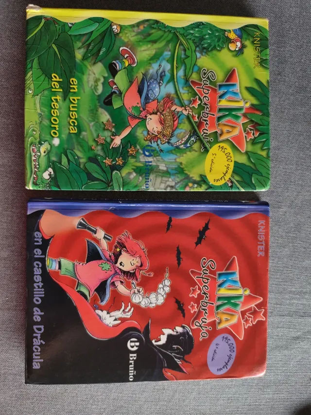 Lote de dos libros de Kika Superbruja : 10 y 11