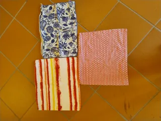 Set 3 Federe Cuscini Tessuto Fantasia