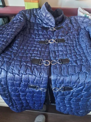 Plumas Piluca Barrego Azul Talla M