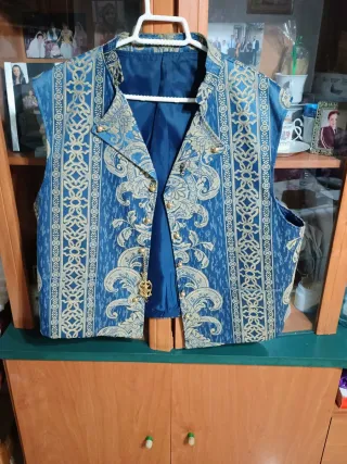 Chaleco Fallero Azul y Dorado