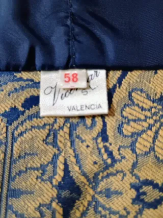 Chaleco Fallero Azul y Dorado