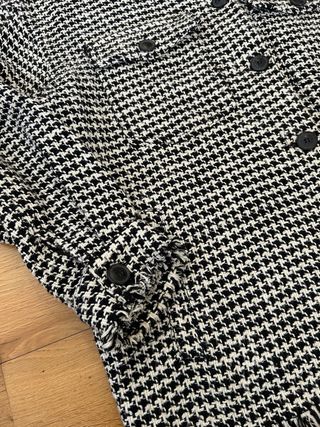 Chaqueta Zara Blanco y Negro