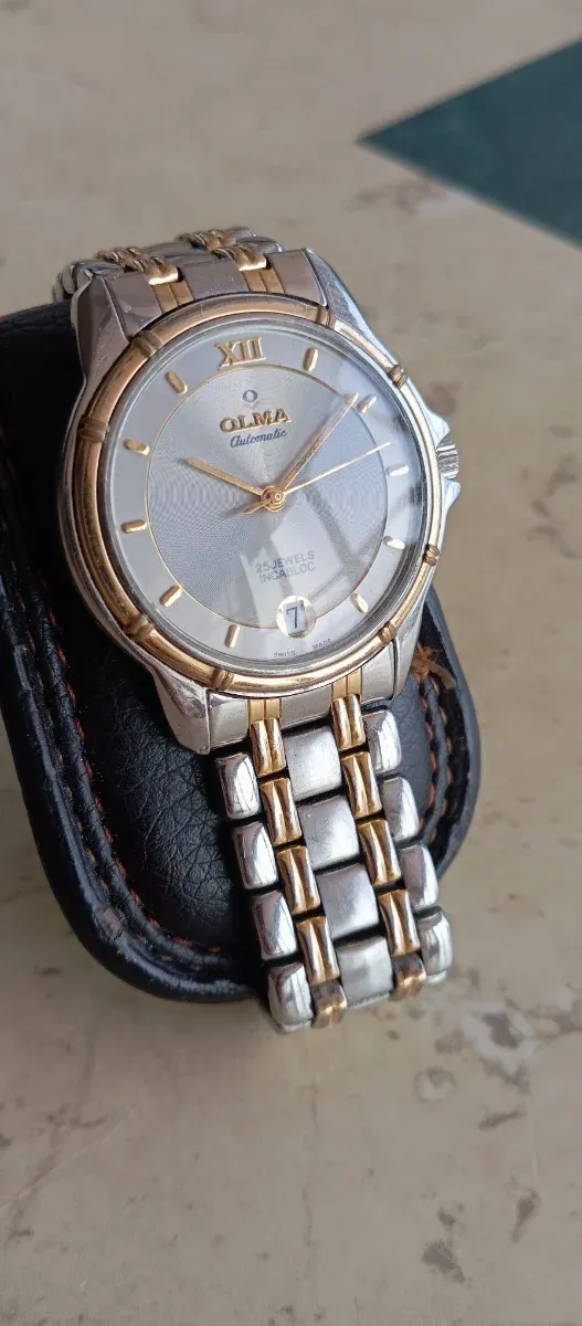 Reloj Suizo Olma Automático ETA 2824 25 Jewels Oro