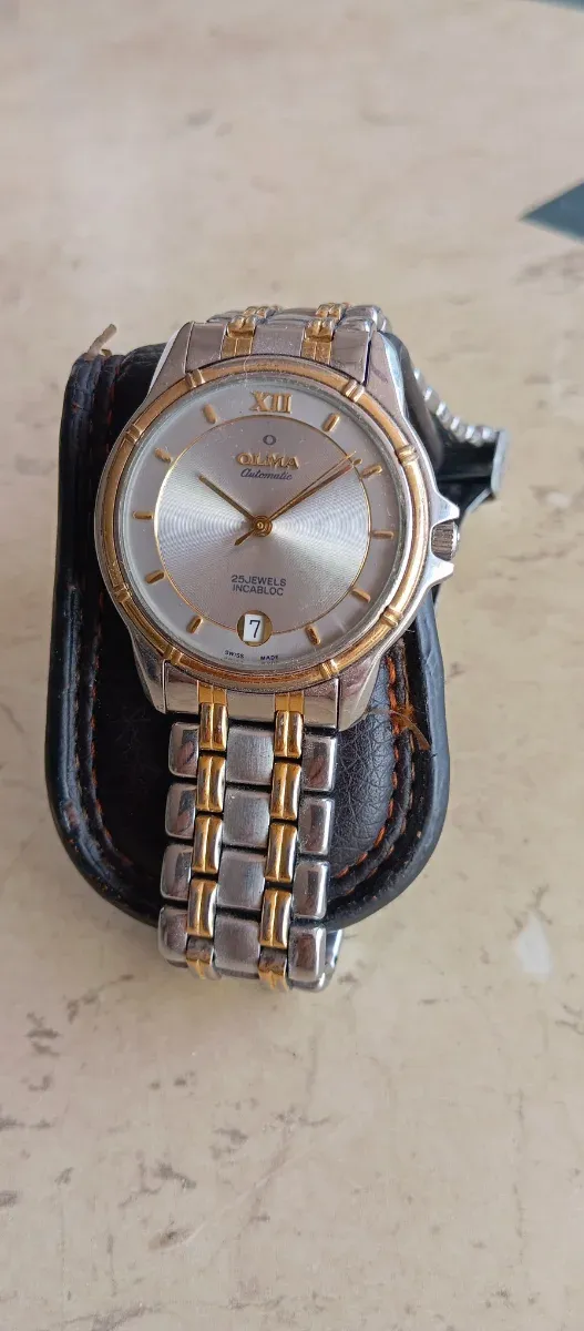 Reloj Suizo Olma Automático ETA 2824 25 Jewels Oro