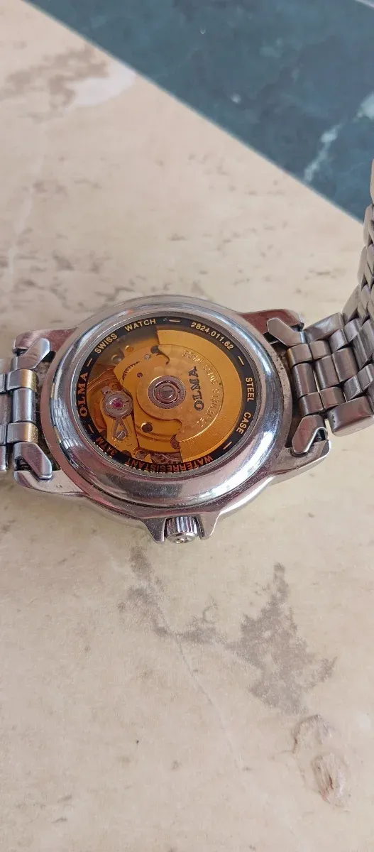 Reloj Suizo Olma Automático ETA 2824 25 Jewels Oro