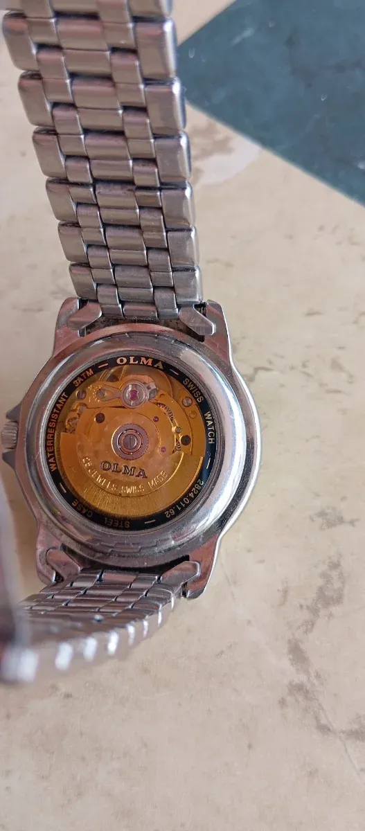 Reloj Suizo Olma Automático ETA 2824 25 Jewels Oro