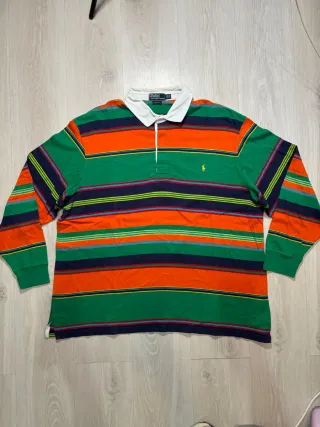 Polo Ralph Lauren Rugby manga larga Rayas 2XL