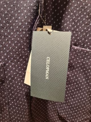 Americana de punto azul talla 48