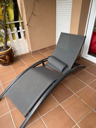 Mesa y 4 Sillas Terraza Gris