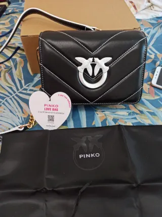 Bolso Pinko Love Click Mini Negro