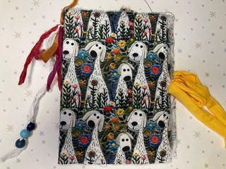 Libreta artesanal perros y 2 bolígrafos