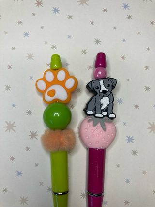 Libreta artesanal perros y 2 bolígrafos