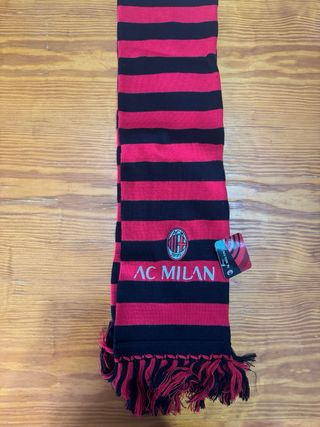 Bufanda AC Milan Rayas Rojas y Negras