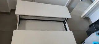 Mesa elevable Ikea blanca
