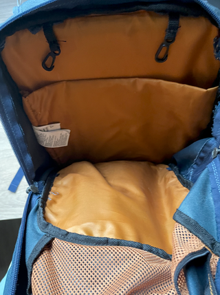 Mochila Quechua 120 Azul/Marrón