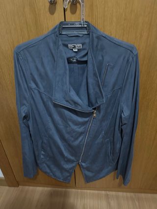 Chaqueta Antelina azul 