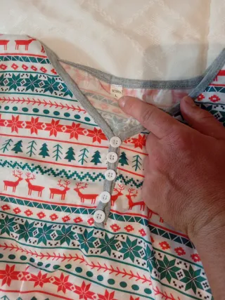 Pijama Navideño Mujer Talla L