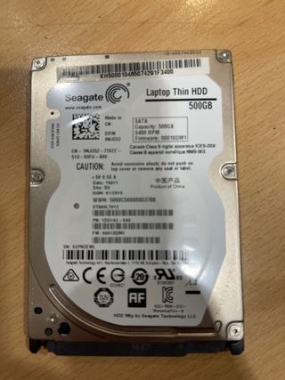 Disco Duro 2’5” Seagate 500GB Laptop Thin HDD
