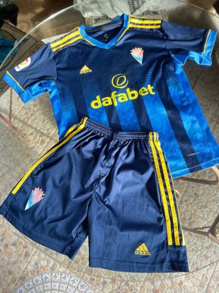 Conjunto Infantil Adidas Fútbol Azul