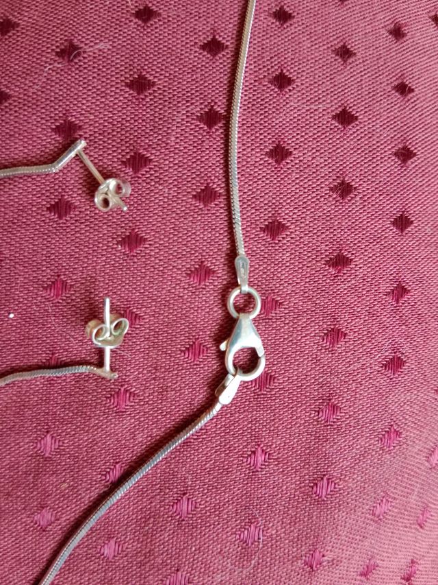 Conjunto de joyas de plata