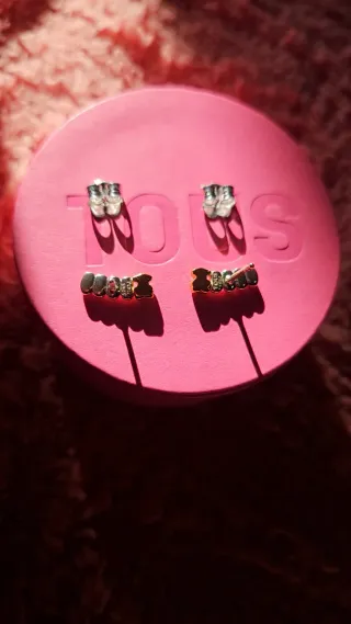 Pendientes Trepadores Tous Oro/Vermeil  y Plata