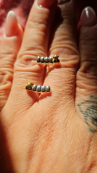 Pendientes Trepadores Tous Oro/Vermeil  y Plata