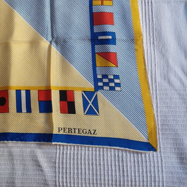 Pañuelo Pertegaz Banderas Náuticas Azul y Amarillo