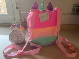 Mochila y reloj unicornio